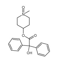 α-羟基-α-苯基苯乙酸 1-甲基-1-氧代-4-哌啶基酯 结构式