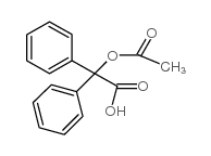 2-乙酰氧基-2,2-二苯基乙酸 结构式
