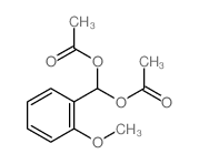 1-(2-甲氧基苯基)甲烷二醇 1,1-二乙酸酯 结构式