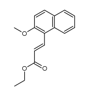 (2E)-3-(2-甲氧基-1-萘基)-2-丙烯酸乙酯 结构式