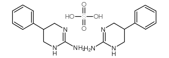 1,4,5,6-四氢-5-苯基-2-嘧啶胺硫酸盐(2:1) 结构式