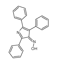 2,4,5-三苯基-3H-吡咯-3-酮肟 结构式