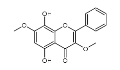 5,8-二羟基-3,7-二甲氧基黄酮 结构式