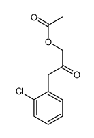 2-Propanone, 1-(acetyloxy)-3-(2-chlorophenyl)- 结构式