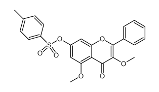 3,5-二甲氧基-2-苯基-7-(对甲苯磺酰氧基)-4H-色烯-4-酮 结构式