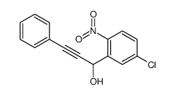 1-(5-氯-2-硝基苯基)-3-苯基丙-2-炔-1-醇 结构式