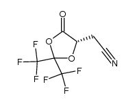 (4S)-5-氧代-2,2-双(三氟甲基)-1,3-二氧戊环-4-乙腈 结构式