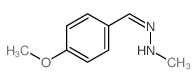 4-甲氧基苯甲醛-2-甲基腙 结构式