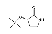 (3S)-3-三甲基硅氧基-2-吡咯烷酮 结构式