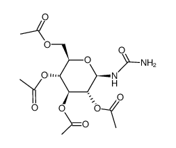 Urea, (2,3,4,6-tetra-O-acetyl-β-D-galactopyranosyl)- (9CI) 结构式