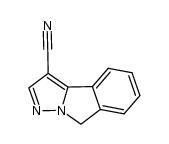 8H-吡唑并[5,1-a]异吲哚-3-甲腈 结构式