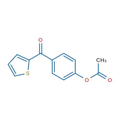 4-(噻吩-2-羰基)苯乙酸酯 结构式