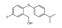 5-氟-2-[(4-异丙基苯基)硫代]苯甲醇 结构式