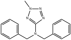2-甲基-N,N-二(苯甲基)-2H-四唑-5-胺 结构式