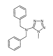 1-甲基-N,N-二苄基-1H-四唑-5-胺 结构式
