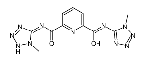 2,6-Pyridinedicarboxamide, N,N'-bis(1-methyl-1H-tetrazol-5-yl)- 结构式