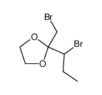 2-(溴甲基)-2-(1-溴丙基)-1,3-二氧戊环 结构式