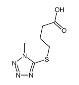Butanoic acid, 4-[(1-methyl-1H-tetrazol-5-yl)thio]- 结构式