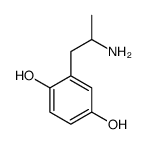 2-(2-氨基丙基)-1,4-苯二酚 结构式