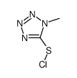 1H-Tetrazole-5-sulfenyl chloride, 1-methyl- (9CI) 结构式