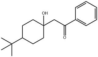 2-[4-(1,1-二甲基乙基)-1-羟基环己基]-1-苯基乙酮 结构式