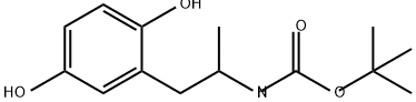 氨基甲酸 [2-(2,5-二羟基苯基)-1-甲基乙基]-1,1-二甲基乙酯 结构式