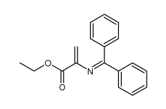 2-Propenoic acid, 2-[(diphenylmethylene)amino]-, ethyl ester 结构式