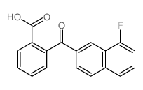 2-(8-氟萘-2-羰基)苯甲酸 结构式