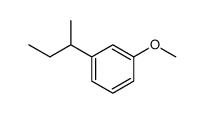 1-甲氧基-3-(1-甲基丙基)苯 结构式