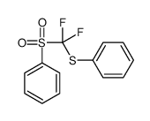 Benzene, [[difluoro(phenylsulfonyl)methyl]thio]- 结构式