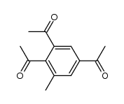 1-甲基-2,3,5-三乙酰基苯 结构式