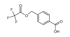 Benzoic acid, 4-[[(2,2,2-trifluoroacetyl)oxy]methyl]- 结构式