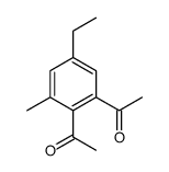 1,1'-(5-乙基-3-甲基-1,2-亚苯基)二乙酮 结构式