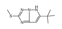 6-叔丁基-2-甲硫基-3H-吡唑并[1,5-b][1,2,4]三唑 结构式