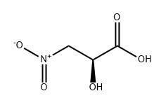 (2S)-2-羟基-3-硝基丙酸 结构式