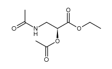 Propanoic acid, 3-(acetylamino)-2-(acetyloxy)-, ethyl ester, (S)- (9CI) 结构式