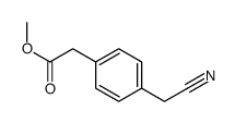 Benzeneacetic acid, 4-(cyanomethyl)-, methyl ester 结构式