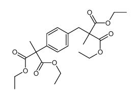 Diethyl 2-[4-(2,2-Dicarboethoxypropyl)phenyl]-2-methyl Malonate 结构式