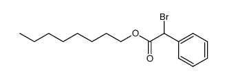 Benzeneacetic acid, α-bromo-, octyl ester 结构式