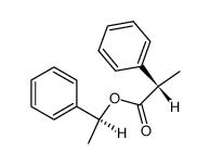 Benzeneacetic acid, α-methyl-, 1-phenylethyl ester 结构式