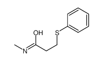 Propanamide, N-methyl-3-(phenylthio)- 结构式