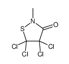 3-Isothiazolidinone, 4,4,5,5-tetrachloro-2-methyl- 结构式