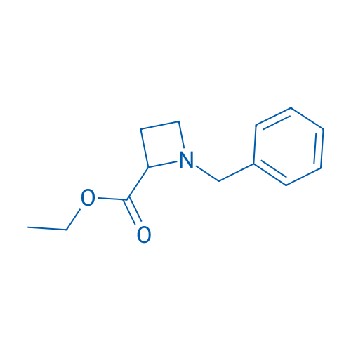 1-(苯基甲基)-2-氮杂环丁烷甲酸乙酯 结构式