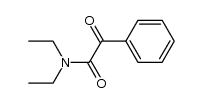 N,N-二乙基-2-氧代-2-苯乙酰胺 结构式