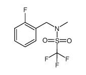 1,1,1-三氟-N-(2-氟苄基)-N-甲基甲磺酰胺 结构式