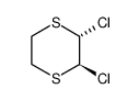 反式-2,3-二氯-1,4-二噻烷 结构式