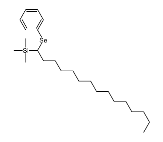 Benzene, [[1-(trimethylsilyl)pentadecyl]seleno]- 结构式