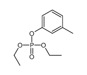 Phosphoric acid, diethyl 3-methylphenyl ester 结构式