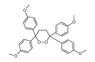 3,3,6,6-四(4-甲氧基苯基)-1,2-二氧六环 结构式