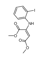 2-[(2-碘苯基)氨基]-2-丁烯二酸 1,4-二甲酯 结构式